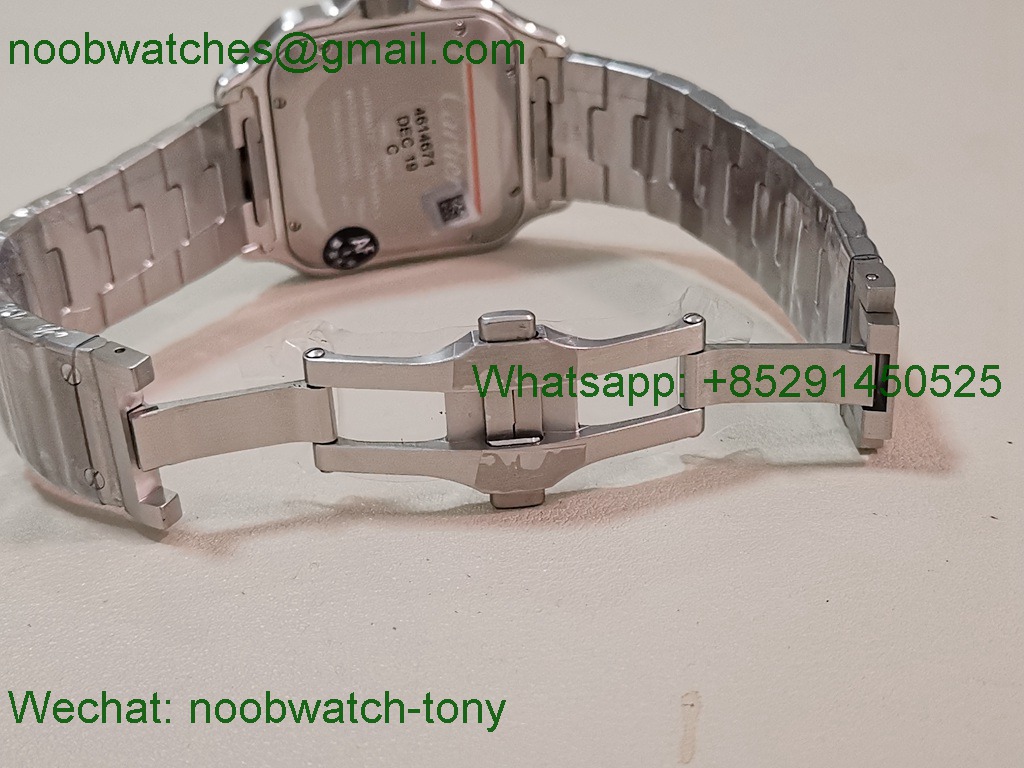 Replica Cartier Santos 40mm Yellow Gold SS Gray Dial AF SuperClone Best MY9015