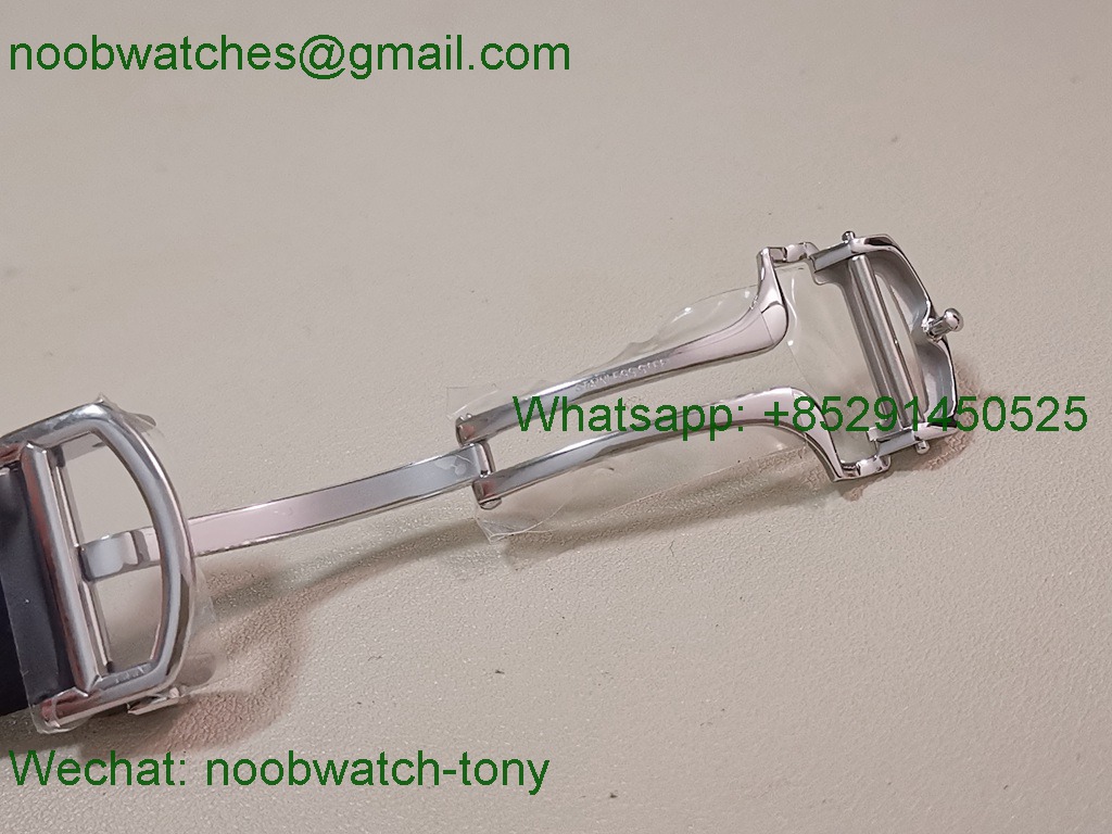 Replica Cartier Santos Mens XL Black Dial on Rubber AF SuperClone Best 9015