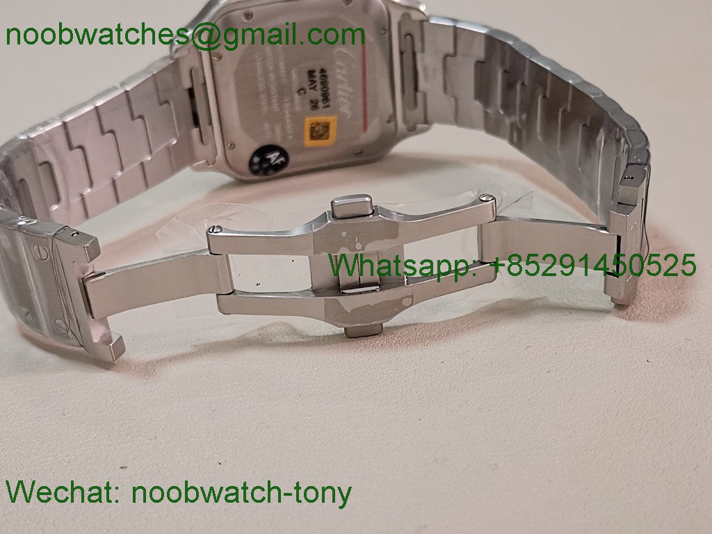 Replica Cartier Santos Mens XL Large 40mm White Dial AF Best SuperCLone