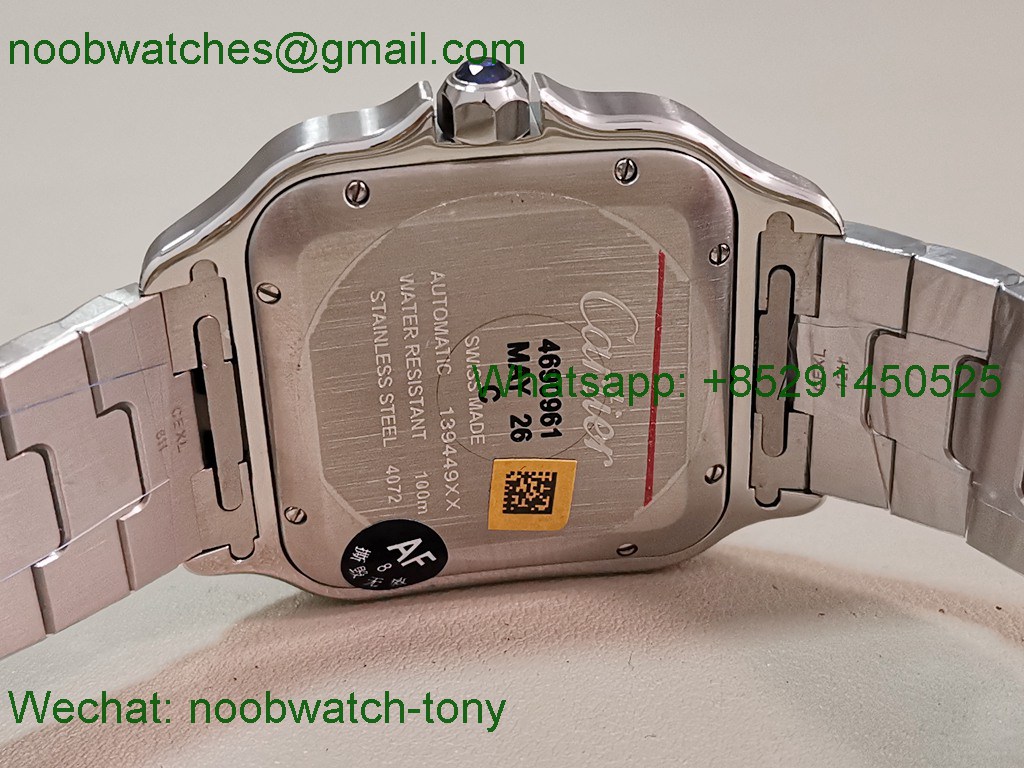 Replica Cartier Santos Mens XL Large 40mm White Dial AF Best SuperCLone