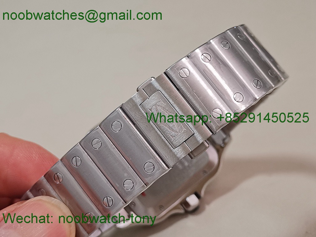 Replica Cartier Santos Mens XL Large 40mm Blue Dial AF Best SuperCLone