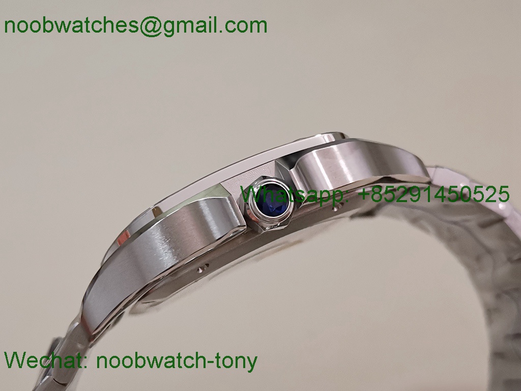 Replica Cartier Santos Mens XL Large 40mm Blue Dial AF Best SuperCLone