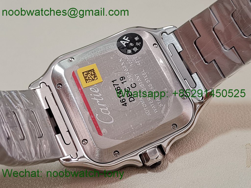 Replica Cartier Santos Mens XL Large 40mm Blue Dial AF Best SuperCLone