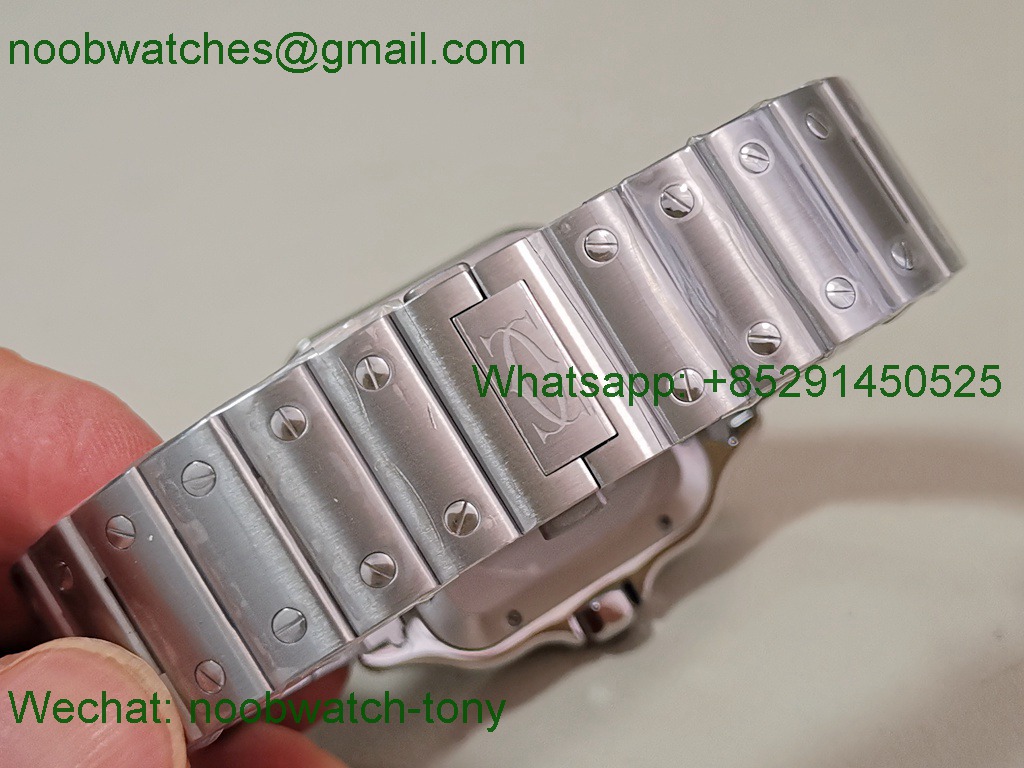 Replica Cartier Santos Mens XL Large Grey Dial BVF Best SuperClone MY9039