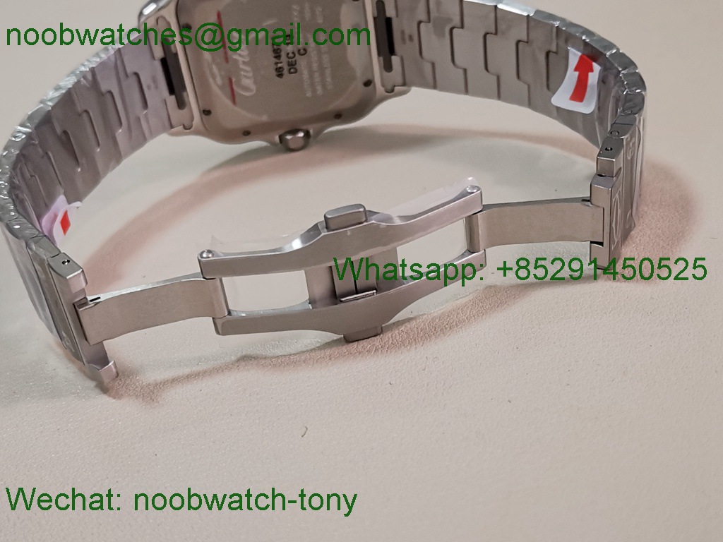 Replica Cartier Santos Mens XL Large Grey Dial BVF Best SuperClone MY9039