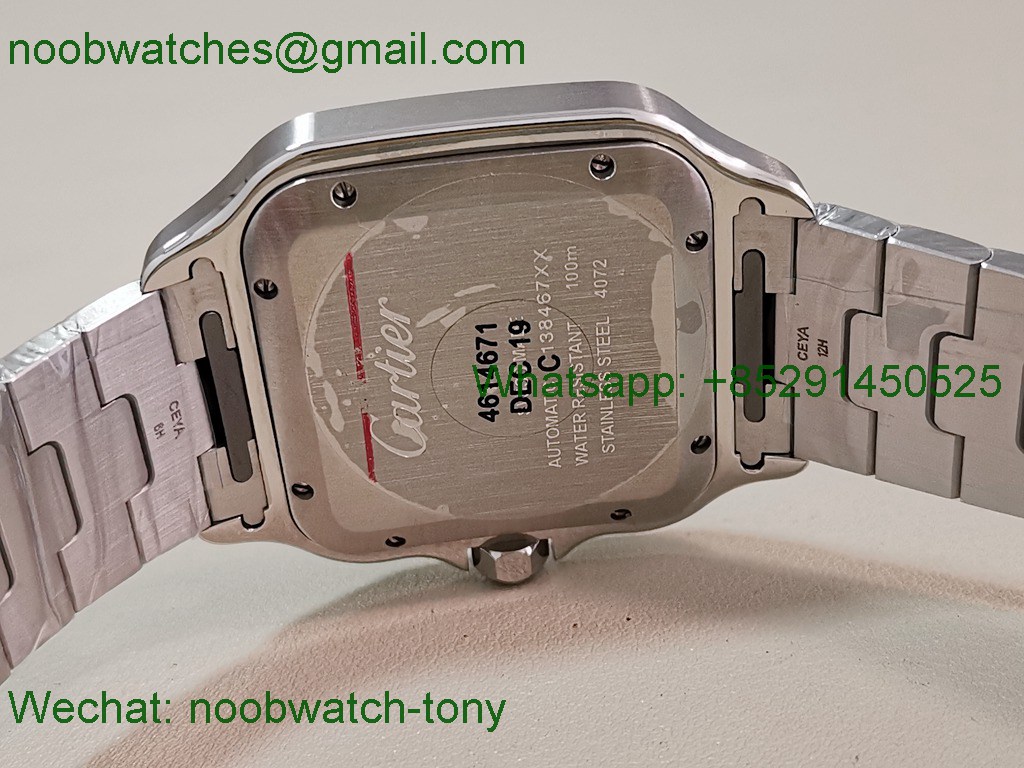 Replica Cartier Santos Mens XL Large Grey Dial BVF Best SuperClone MY9039