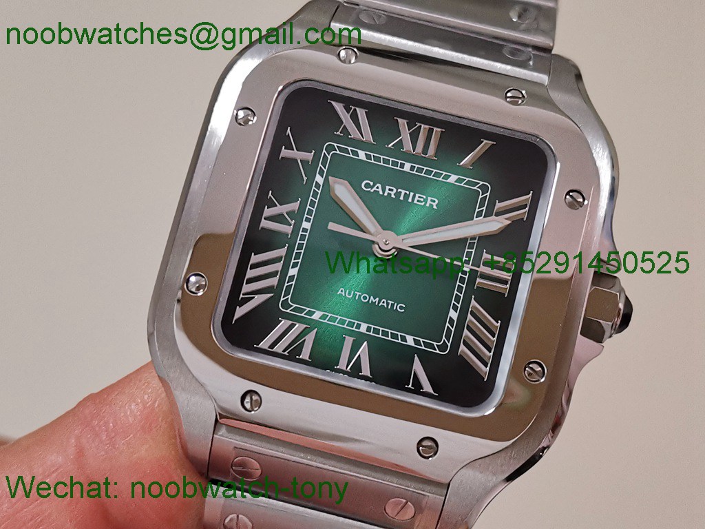 Replica Cartier Santos 35mm Green Dial BVF SuperClone Best MY9039