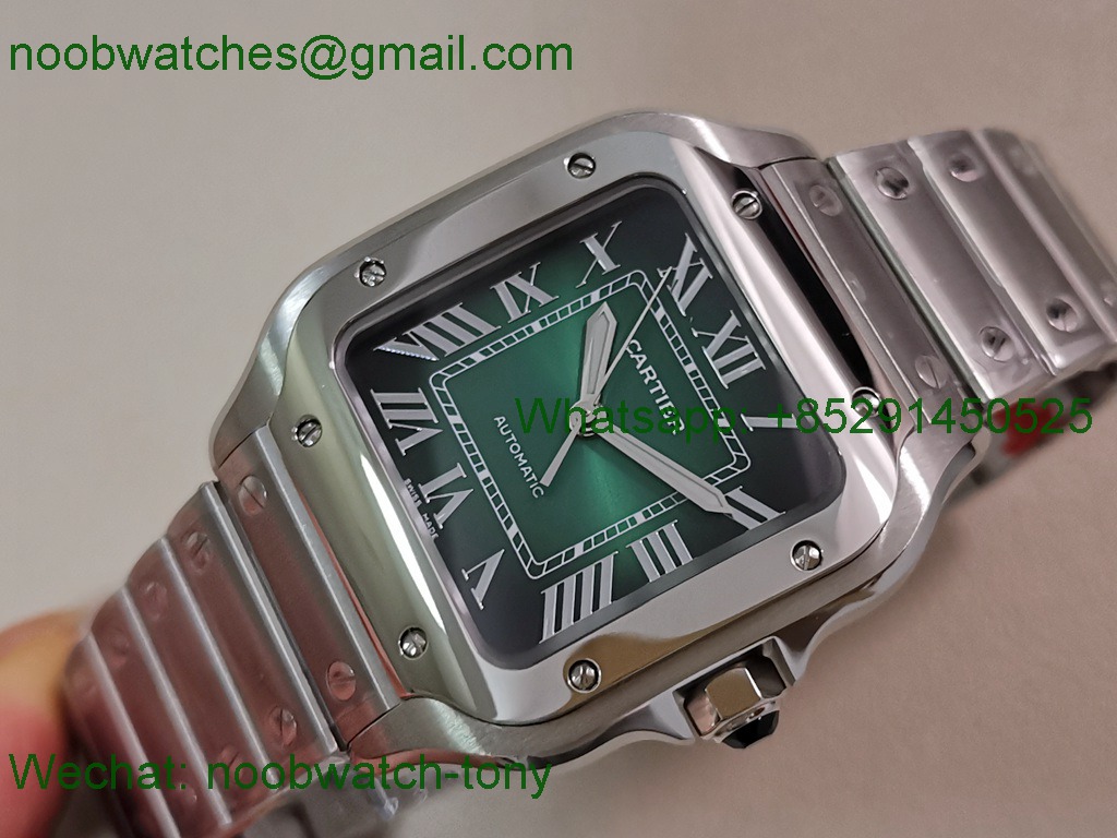 Replica Cartier Santos 35mm Green Dial BVF SuperClone Best MY9039