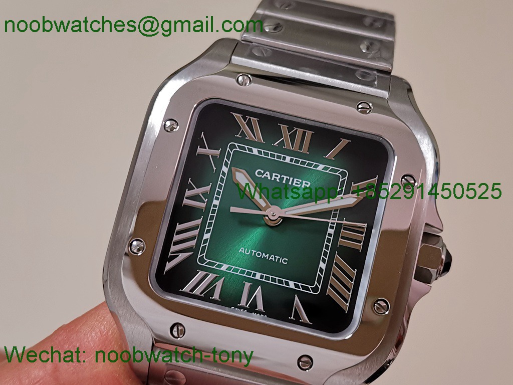 Replica Cartier Santos 35mm Green Dial BVF SuperClone Best MY9039