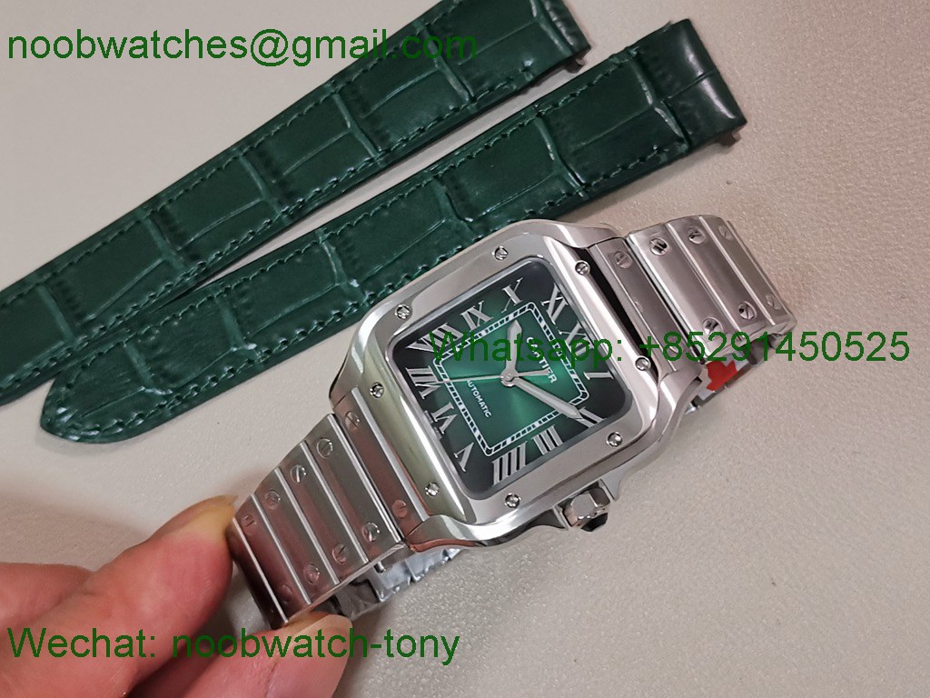 Replica Cartier Santos 35mm Green Dial BVF SuperClone Best MY9039