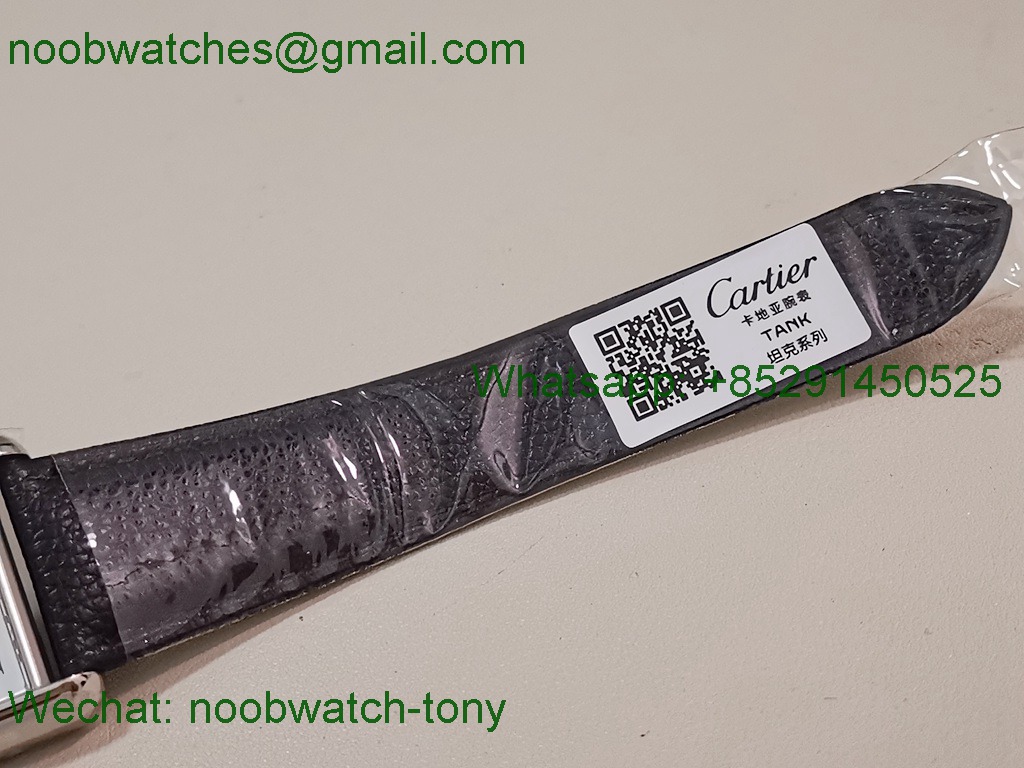 Replica Cartier Tank Solo 3800 White Dial Black Leather AF SuperClone Best