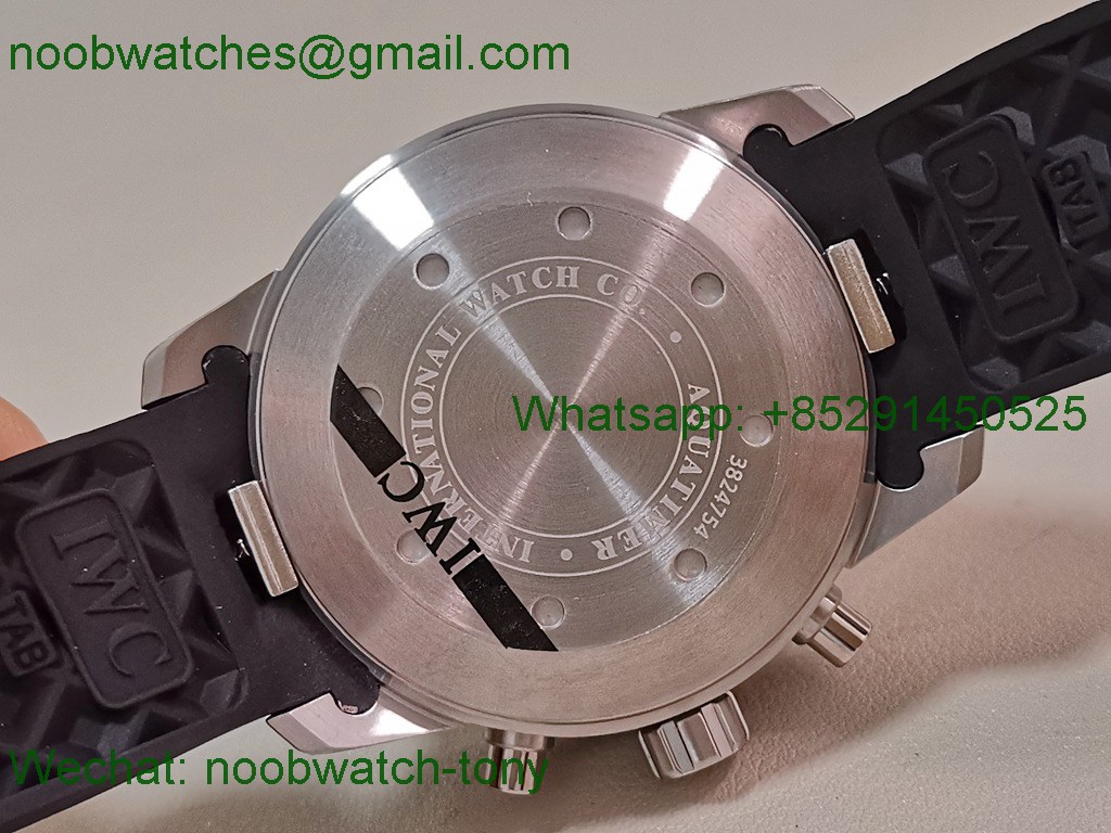 Replica IWC Aquatimer Chronograph IW376709 Black Yellow V6S A7750