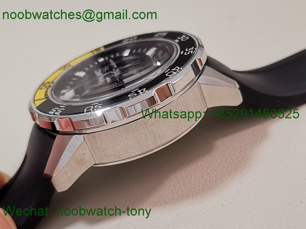 Replica IWC Aquatimer Chronograph IW376709 Black Yellow V6S A7750