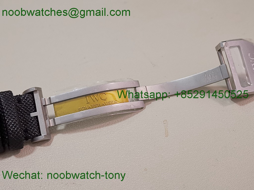 Replica IWC PILOT Chrono IW389001 Black Ceramic ZF 1:1 Best SuperClone Nylon 7750