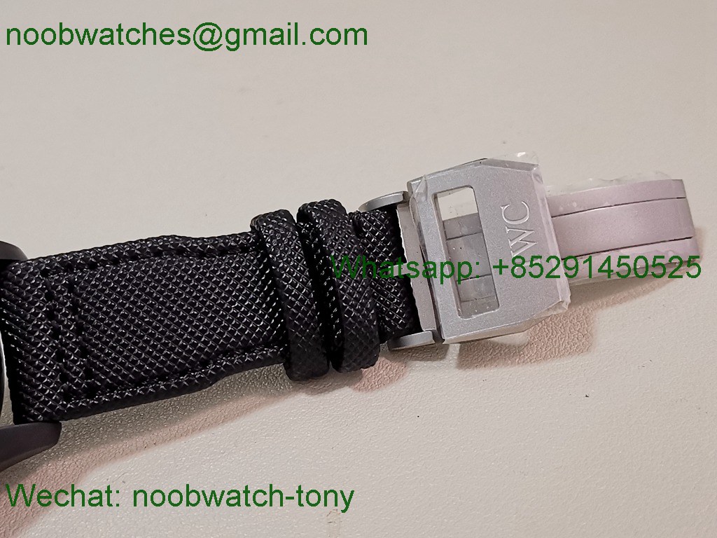 Replica IWC PILOT Chrono IW389001 Black Ceramic ZF 1:1 Best SuperClone Nylon 7750