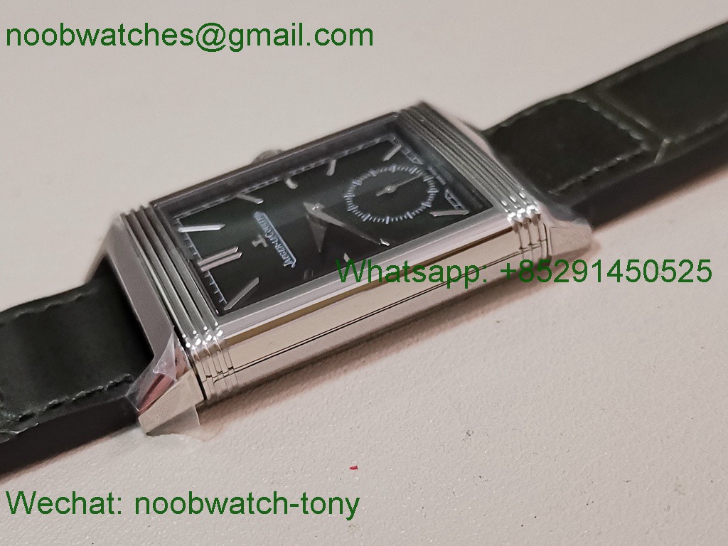 Replica Jaeger Lecoultre Reverso Tribute Green Dial on Leather MGF SuperClone Bes t A854A