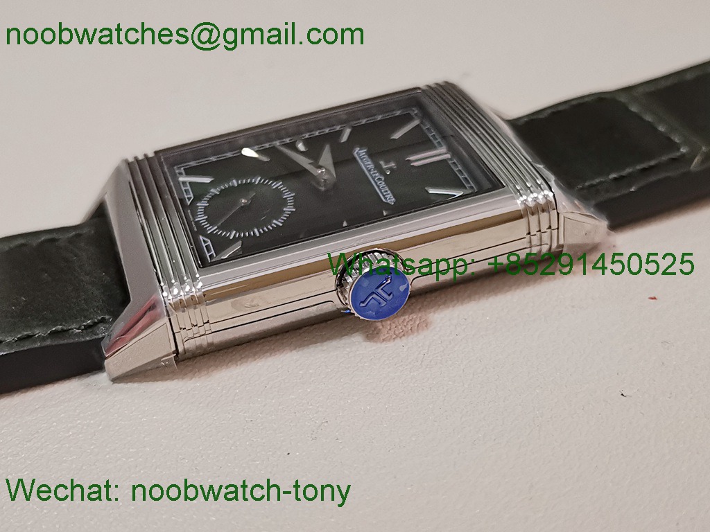 Replica Jaeger Lecoultre Reverso Tribute Green Dial on Leather MGF SuperClone Bes t A854A