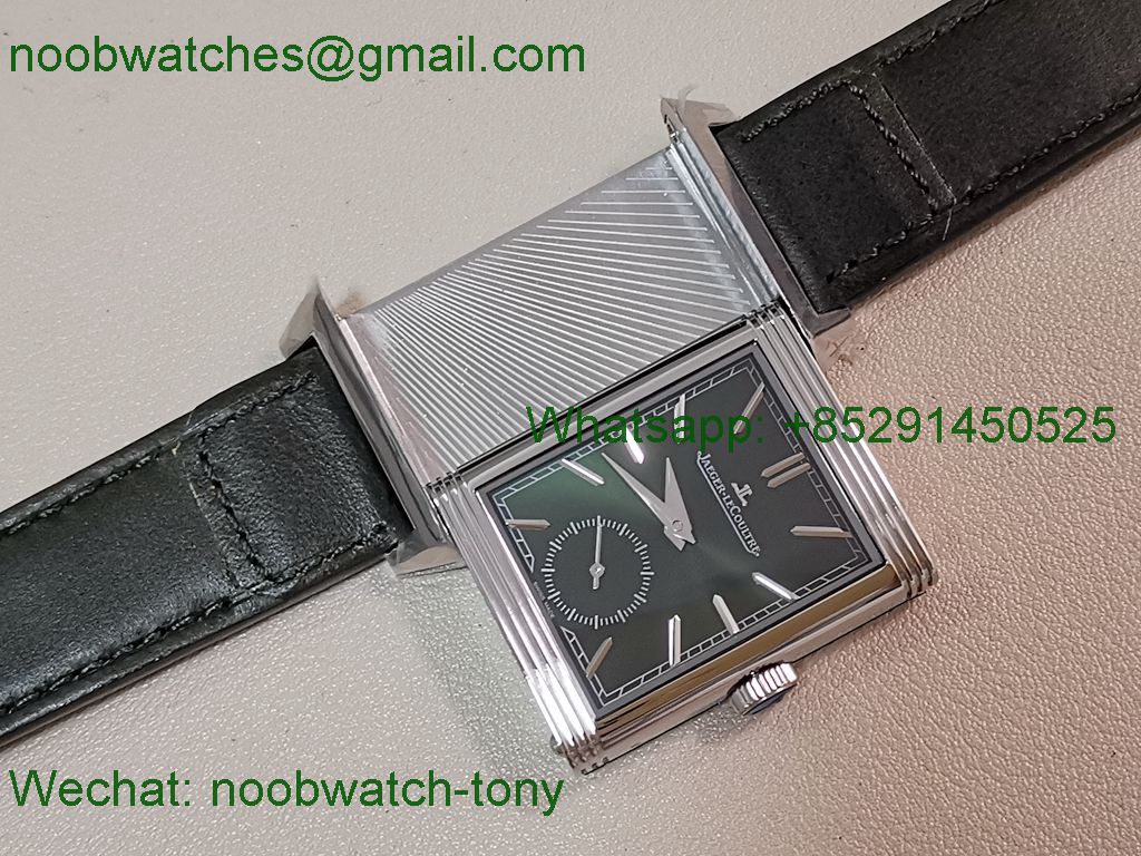 Replica Jaeger Lecoultre Reverso Tribute Green Dial on Leather MGF SuperClone Bes t A854A