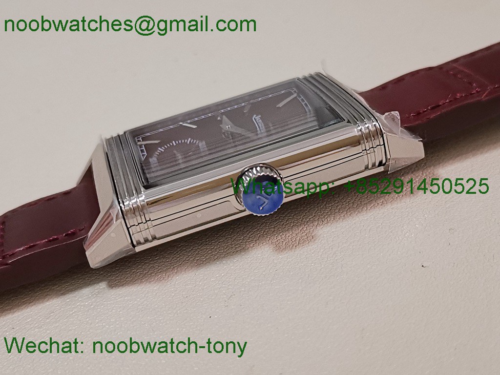 Replica Jaeger Lecoultre Reverso Tribute Red Dial on Leather MGF SuperClone Bes t A854A