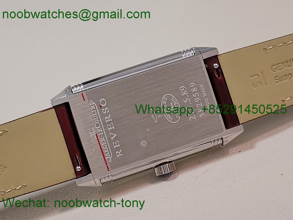 Replica Jaeger Lecoultre Reverso Tribute Red Dial on Leather MGF SuperClone Bes t A854A