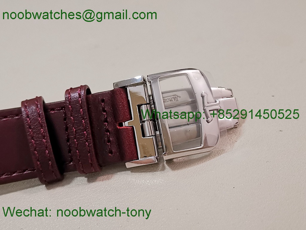 Replica Jaeger Lecoultre Reverso Tribute Red Dial on Leather MGF SuperClone Bes t A854A