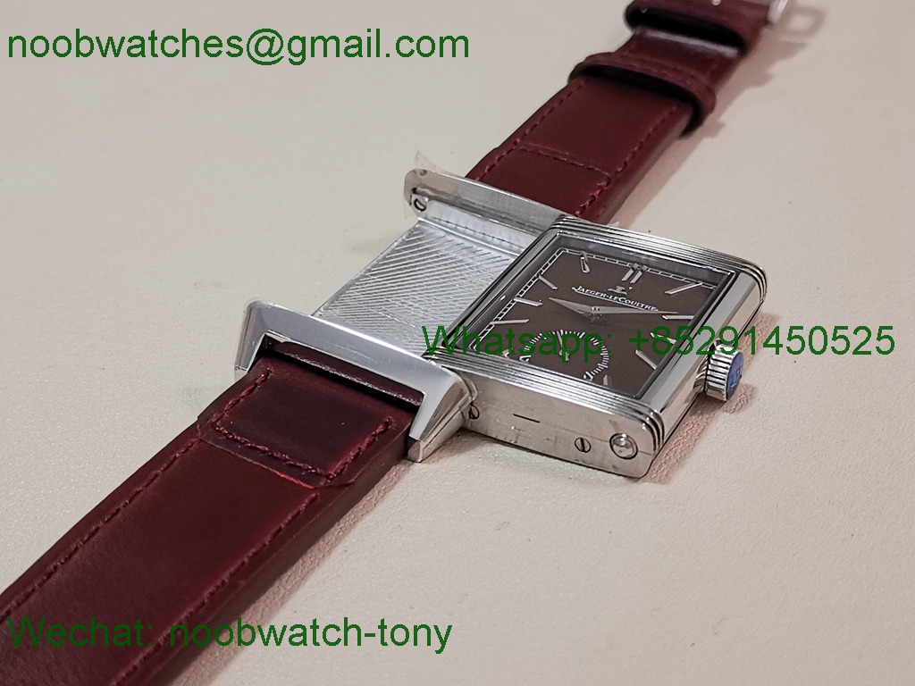 Replica Jaeger Lecoultre Reverso Tribute Red Dial on Leather MGF SuperClone Bes t A854A