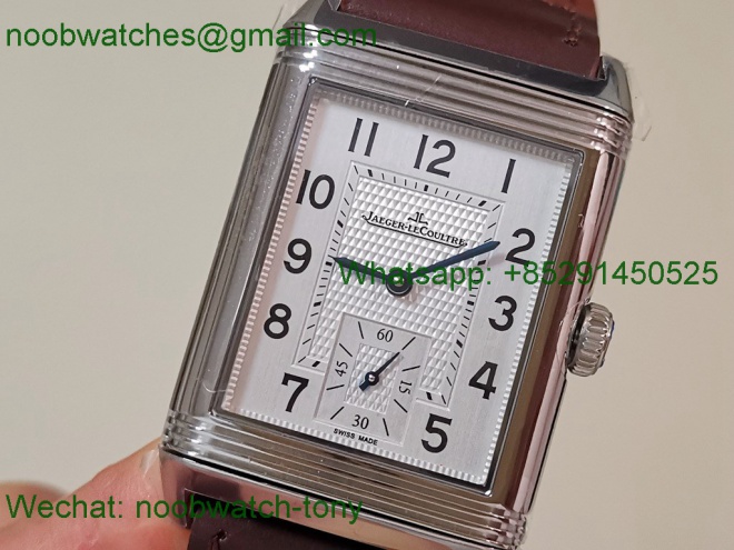 Replica Jaeger Lecoultre Reverso Tribute White Black Dial Double Face MGF SuperClone Bes t A854A