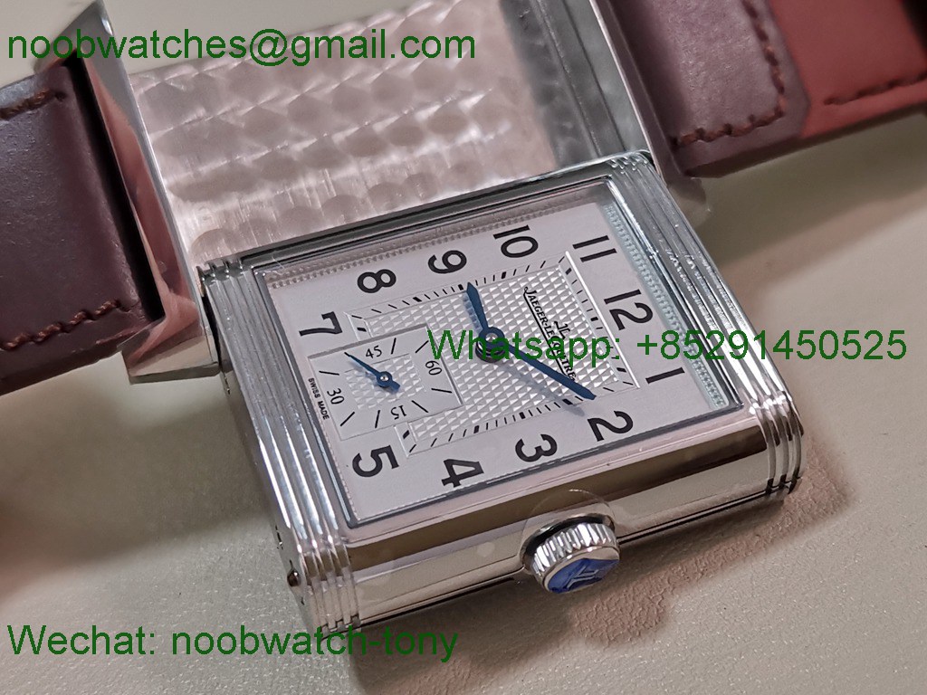Replica Jaeger Lecoultre Reverso Tribute White Black Dial Double Face MGF SuperClone Bes t A854A