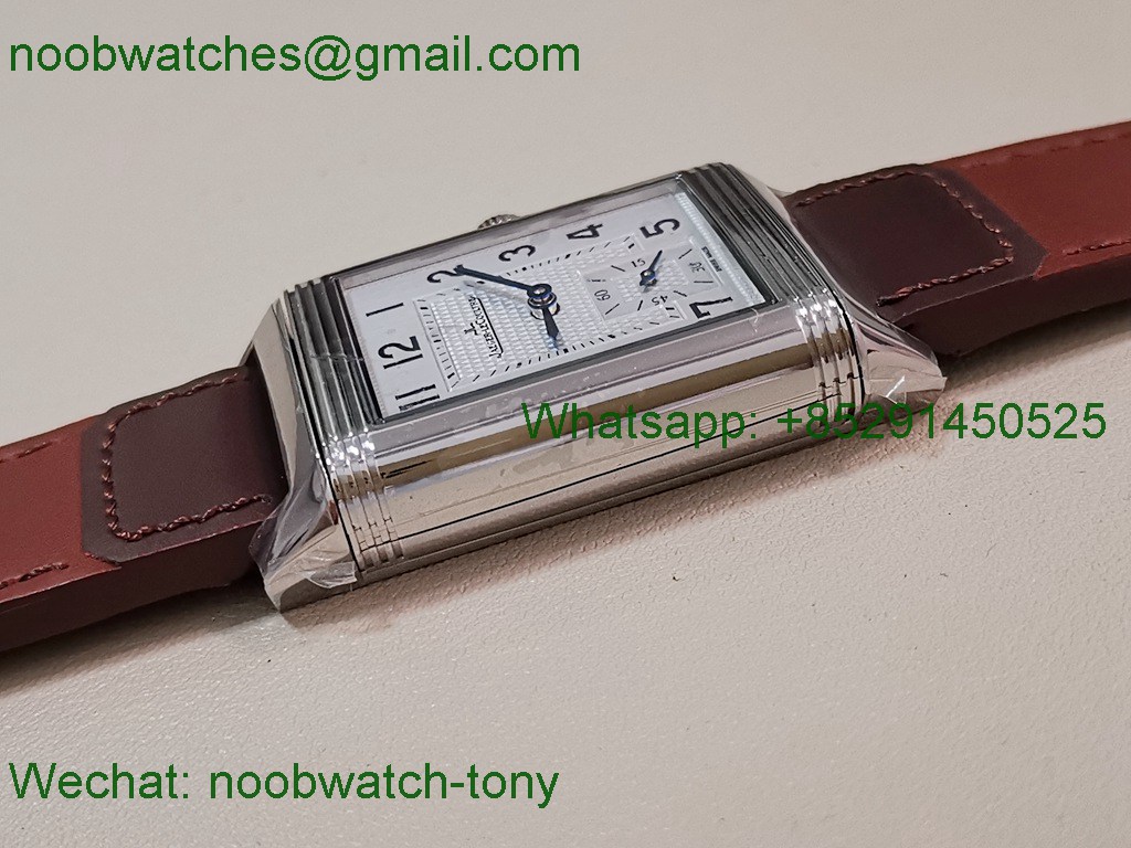 Replica Jaeger Lecoultre Reverso Tribute White Black Dial Double Face MGF SuperClone Bes t A854A