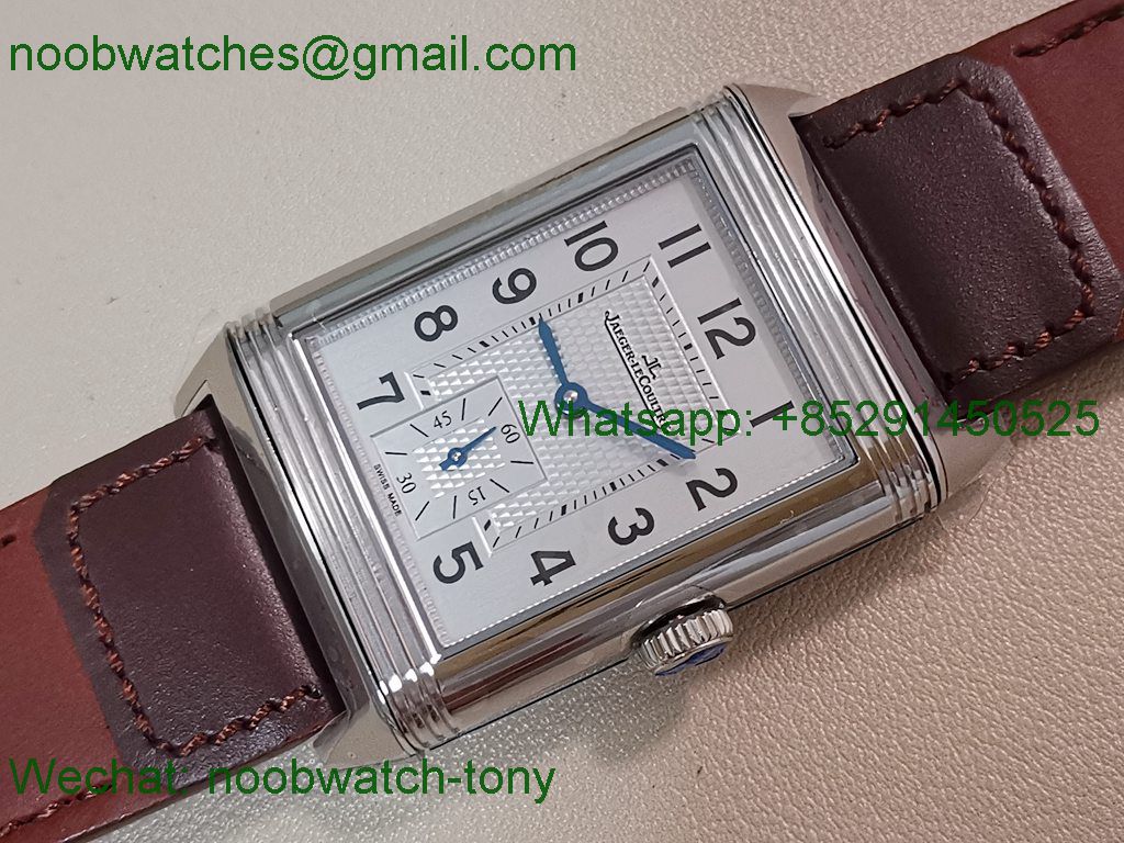 Replica Jaeger Lecoultre Reverso Tribute White Black Dial Double Face MGF SuperClone Bes t A854A