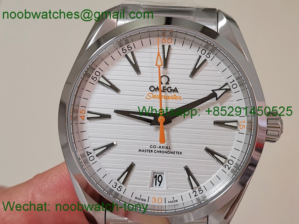 Replica OMEGA Aqua Terra 150M Master VSF 1:1 SuperClone Best White Dial Orange 8900