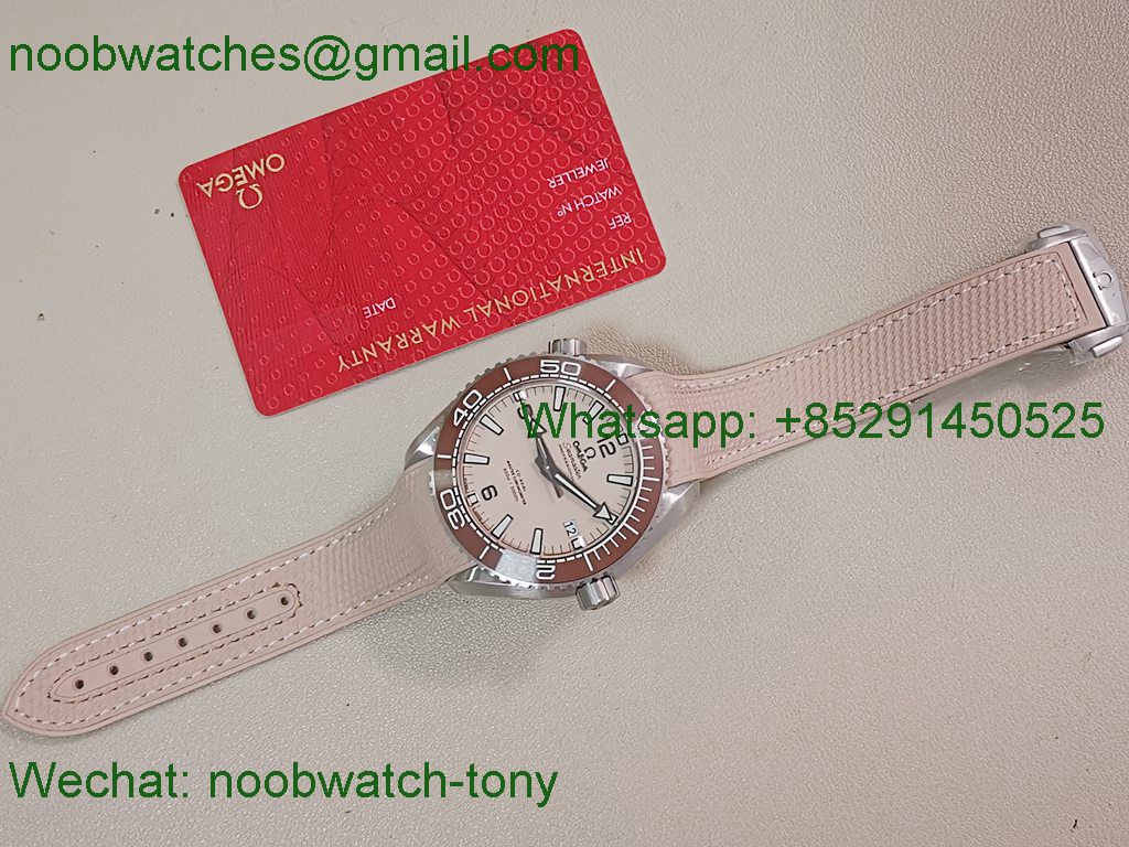 Replica OMEGA Planet Ocean 43.5mm Beige Dial VSF 1:1 Best SuperClone 8900