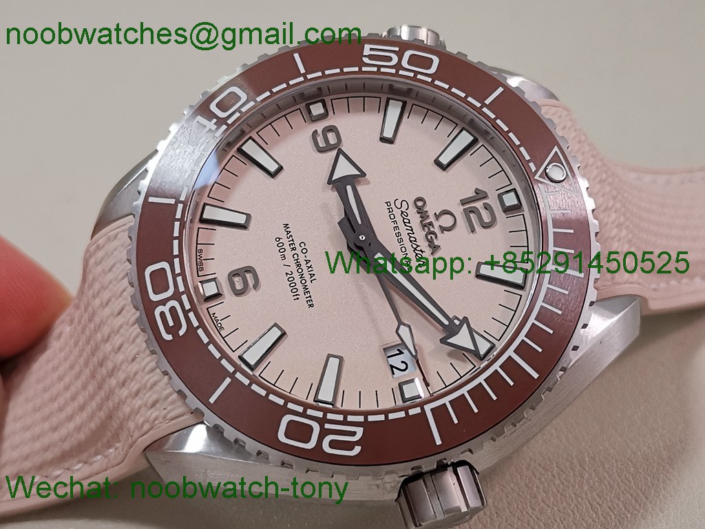 Replica OMEGA Planet Ocean 43.5mm Beige Dial VSF 1:1 Best SuperClone 8900