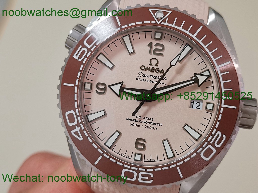 Replica OMEGA Planet Ocean 43.5mm Beige Dial VSF 1:1 Best SuperClone 8900