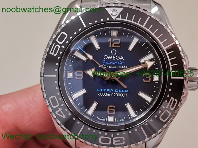 Replica OMEGA Seamaster 6000M Ultra Deep VSF 1:1 Best SuperClone Deep Blue Dial 8912