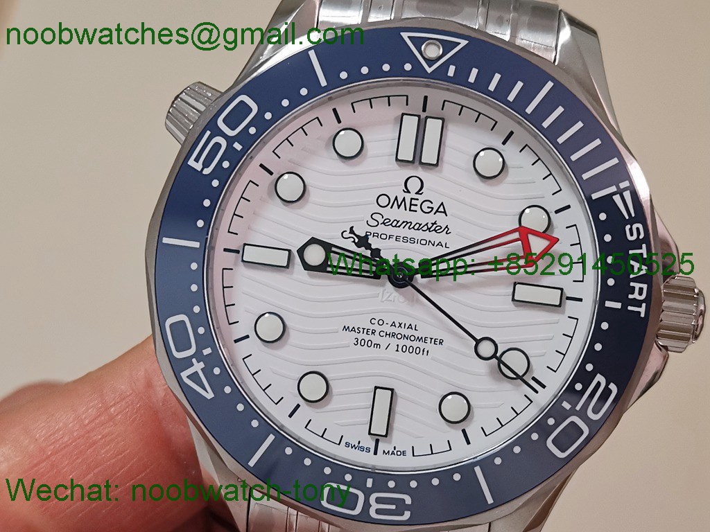 Replica OMEGA Seamaster Diver 300M Americas Cup V4 VSF 1:1 Best SuperClone White Dial 8800