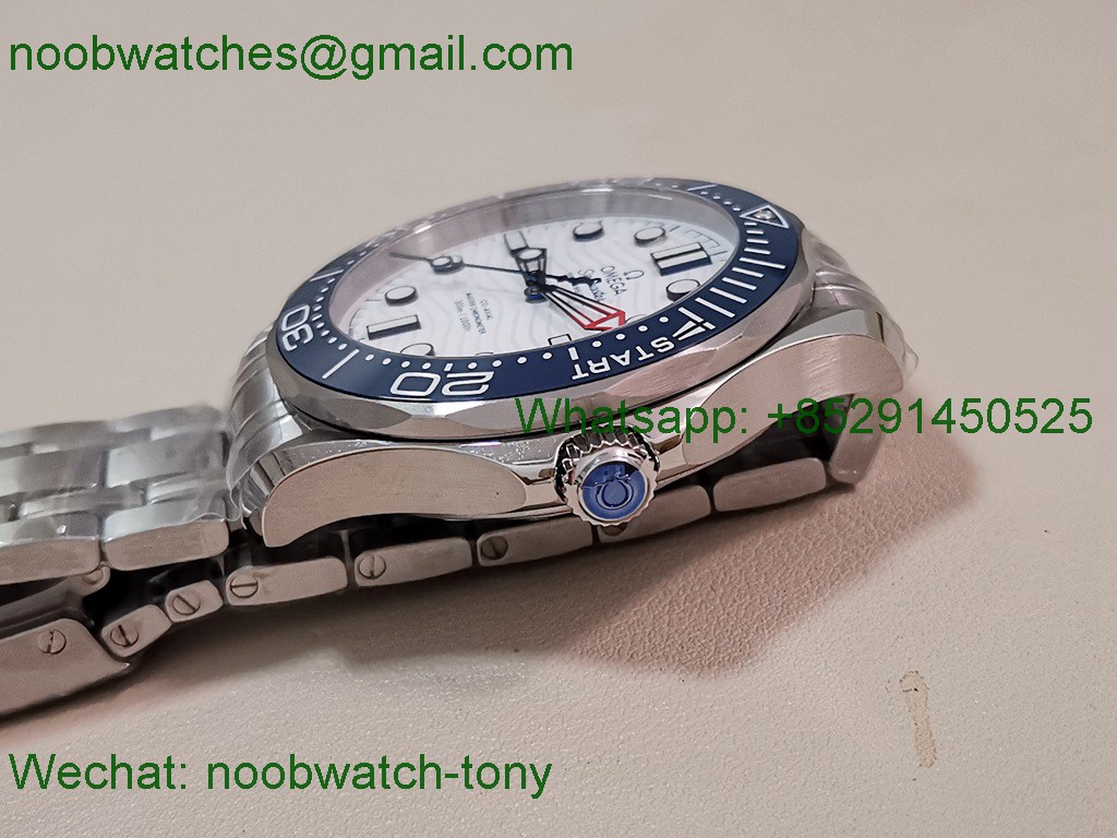 Replica OMEGA Seamaster Diver 300M Americas Cup V4 VSF 1:1 Best SuperClone White Dial 8800