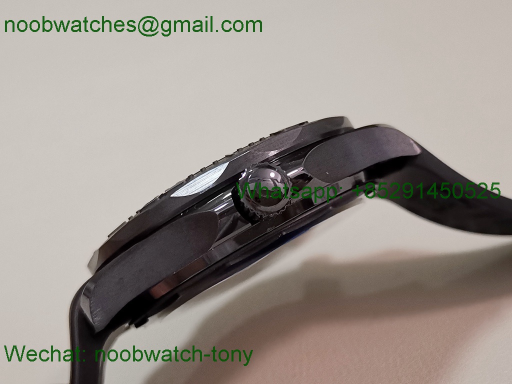 Replica OMEGA Seamaster Diver 300M Black Ceramic V4 VSF 1:1 Best SuperClone Black Dial Rubber 8806