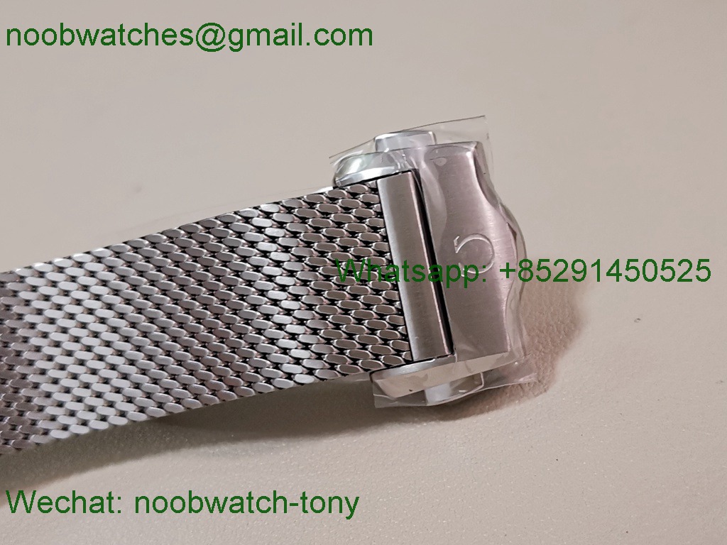 Replica OMEGA Seamaster 300M Diver Orange VSF 1:1 Best SuperClone Black Dial Mesh Bracelet 8806