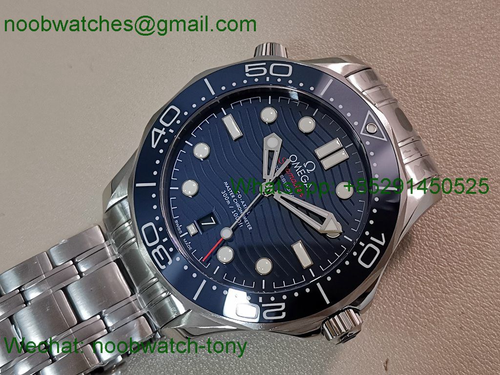 Replica OMEGA Seamaster Diver 300M Blue V4 VSF 1:1 Best SuperClone 8800