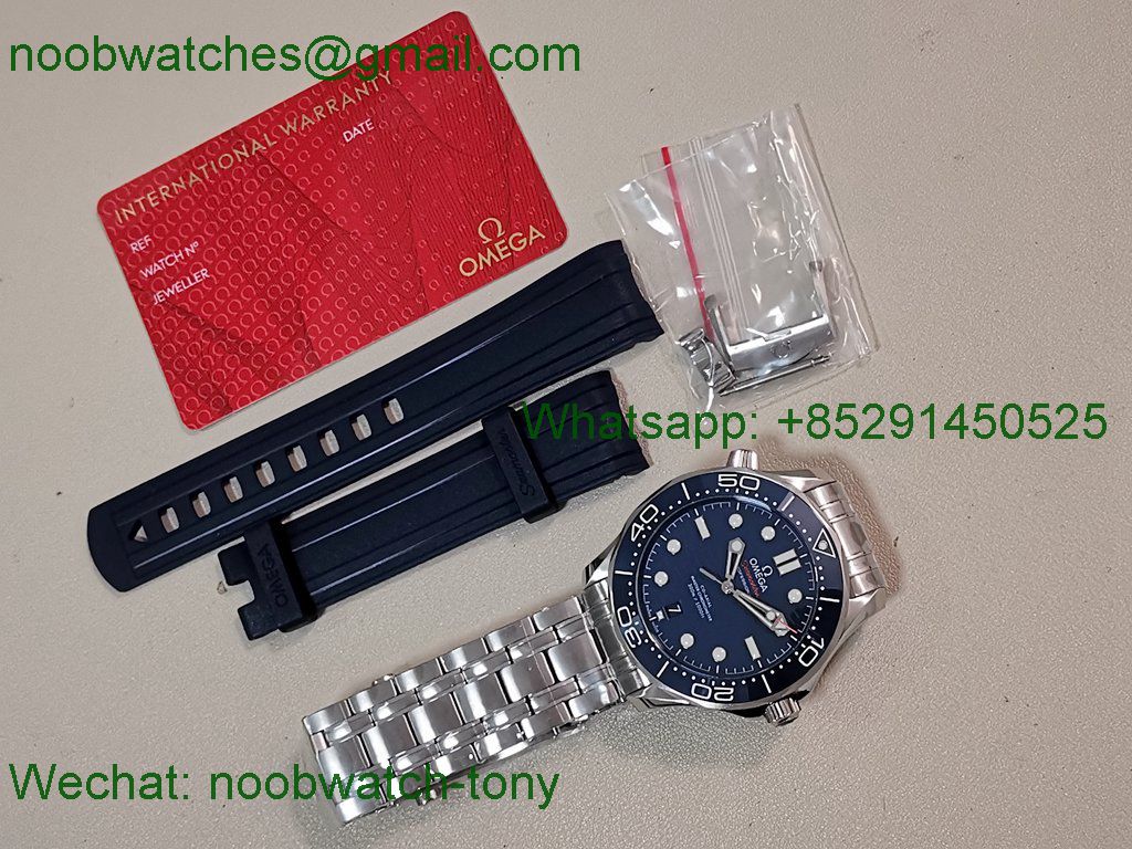 Replica OMEGA Seamaster Diver 300M Blue V4 VSF 1:1 Best SuperClone 8800