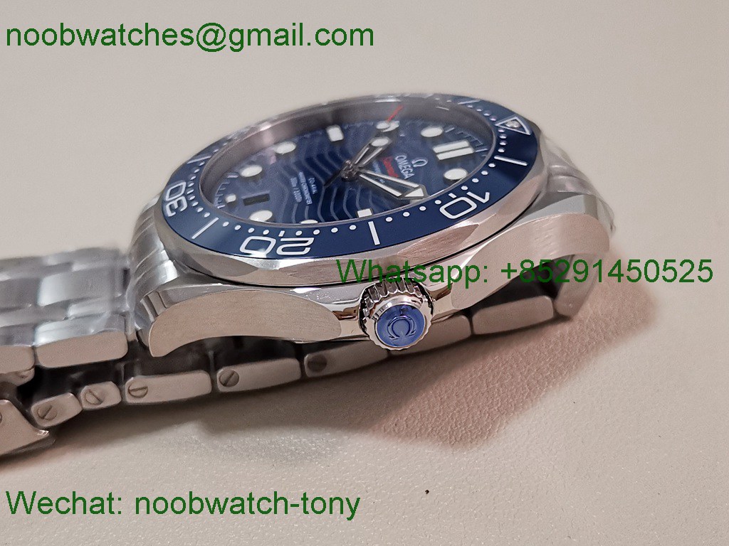 Replica OMEGA Seamaster Diver 300M Blue V4 VSF 1:1 Best SuperClone 8800