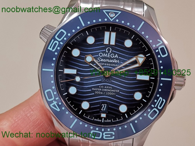 Replica OMEGA Seamaster Diver 300M V4 VSF 1:1 Best SuperClone Summer Blue Dial 8800