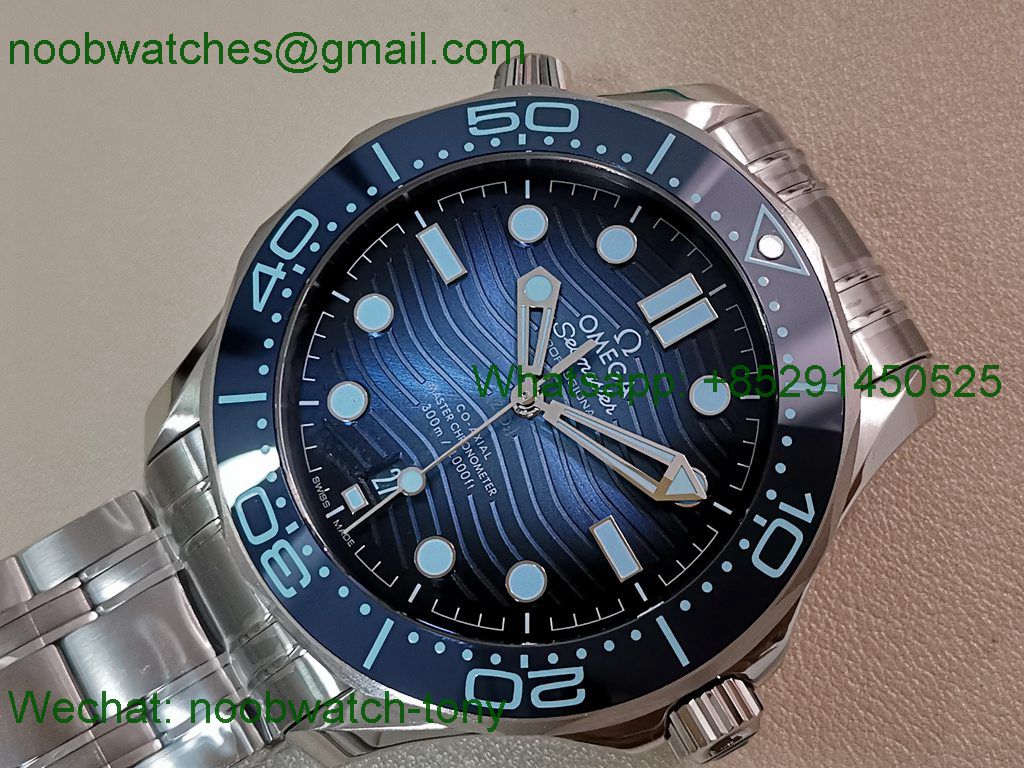 Replica OMEGA Seamaster Diver 300M V4 VSF 1:1 Best SuperClone Summer Blue Dial 8800
