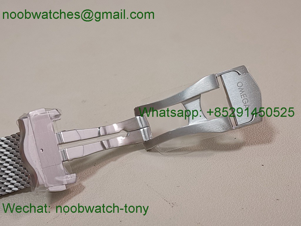 Replica OMEGA Seamaster 300M 42mm Titanium VSF 1:1 Best SuperClone Gray Dial Mesh Bracelet 8806