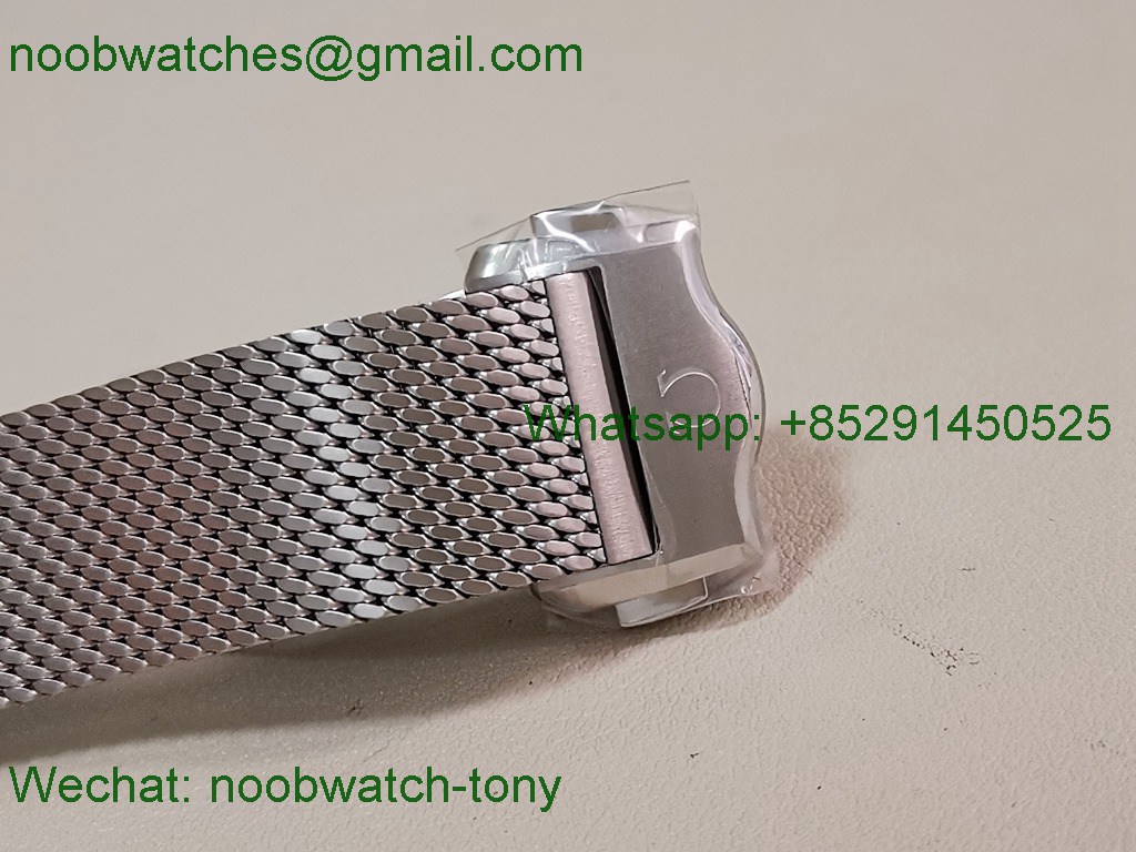 Replica OMEGA Seamaster 300M 42mm Titanium VSF 1:1 Best SuperClone Gray Dial Mesh Bracelet 8806
