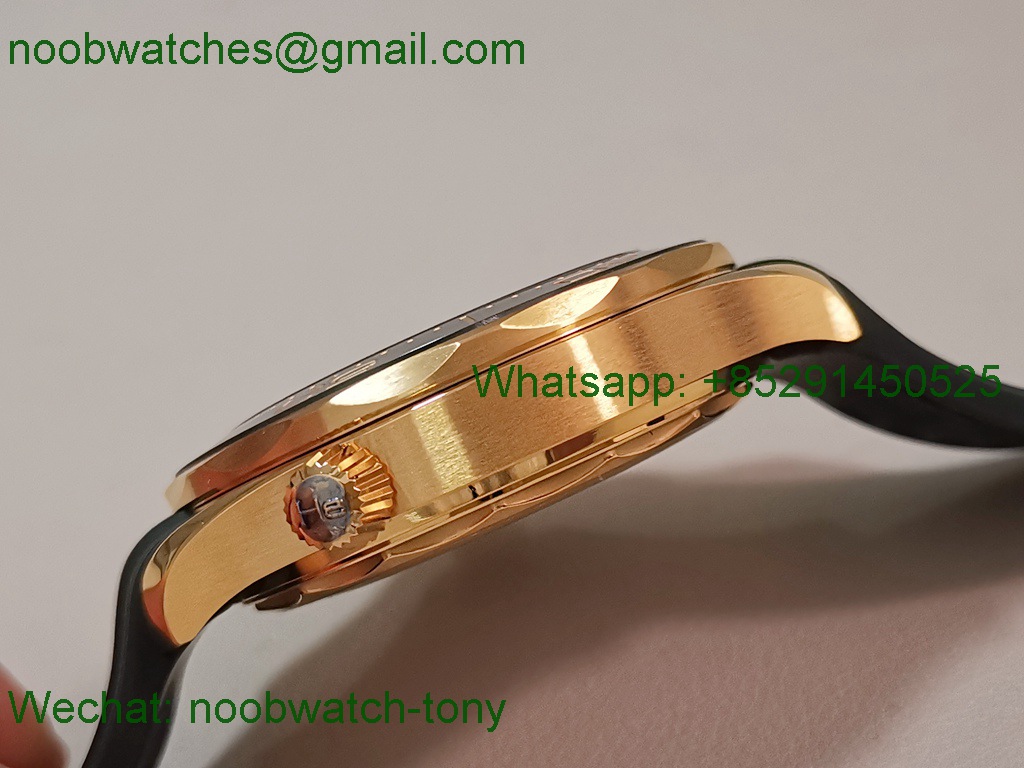 Replica OMEGA Seamaster Diver 300M Green Dial Yellow Gold VSF 1:1 Best SuperClone on Rubber 8801