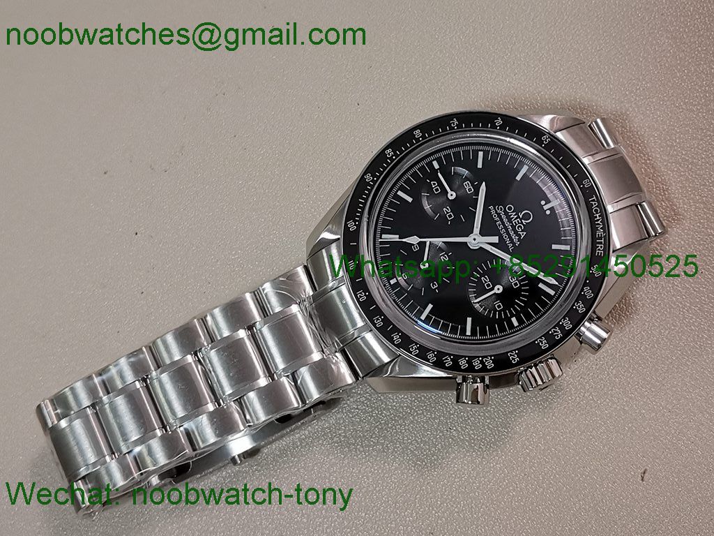 Replica OMEGA Speedmaster MoonWatch OMF Black Dial Manual Winding Chrono