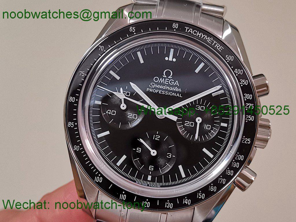 Replica OMEGA Speedmaster MoonWatch OMF Black Dial Manual Winding Chrono