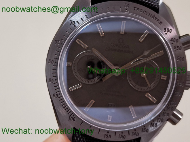 Replica OMEGA Speedmaster Dark Side of The Moon Black Ceramic N1F 1:1 Best SuperClone Nylon 9300